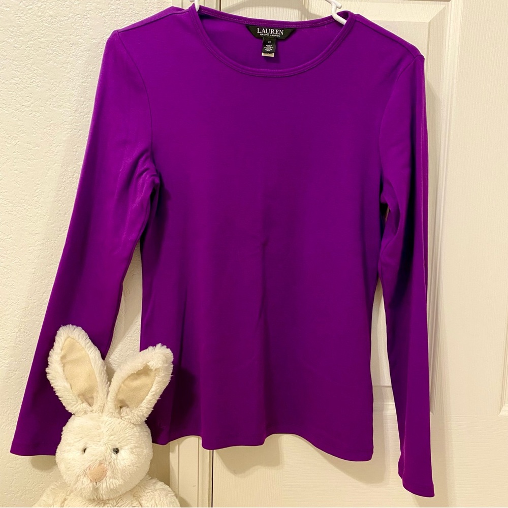 Ralph Lauren Purple Long Sleeve Top
